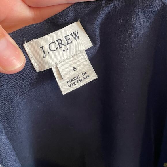 J Crew Vneck Button Front Dress in Cotton Linen - Picture 5 of 6